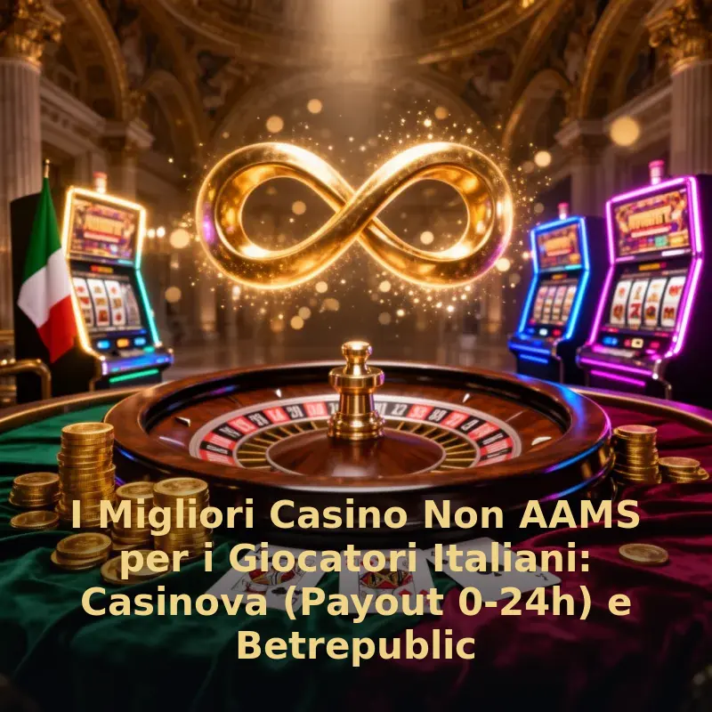 I Migliori Casino Non AAMS per i Giocatori Italiani: Casinova (Payout 0-24h) e Betrepublic